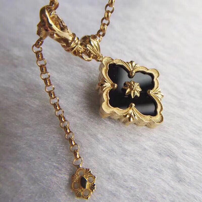 BQLT-QW8789650 European-style four-leaf clover pendant (width 15.5mm)