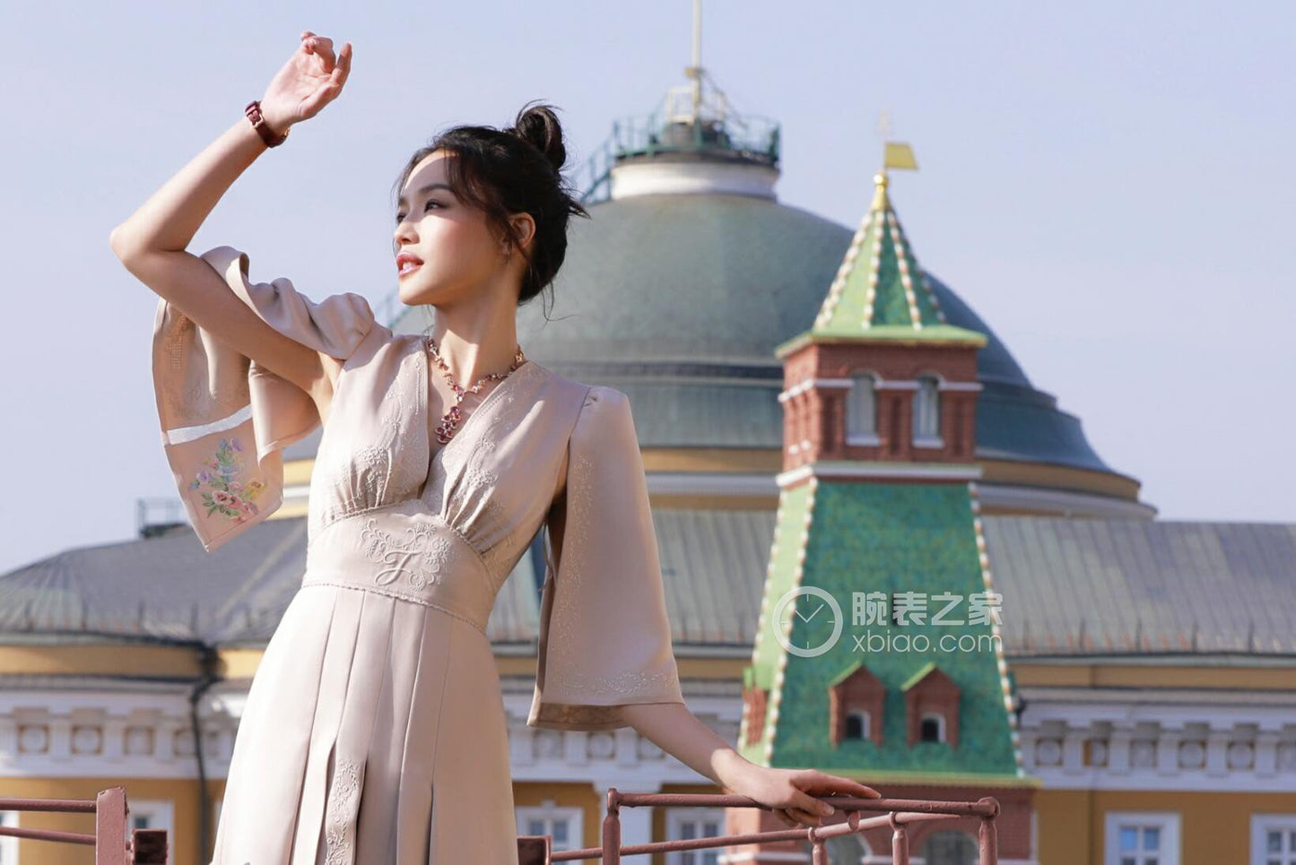 BGL-354075彩宝扇形裙子扇子项链组合