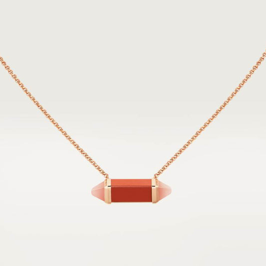 KDY-B7224854 Cone Pyramid Candy Tie Chain Pendant Necklace