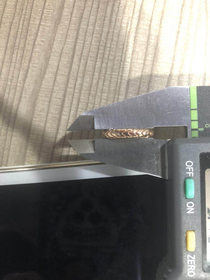 BGL-AN856816窄版蛇纹光金条戒3mm客版戒指