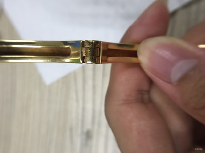BGLBR856142客版宝盖光金两边按手镯