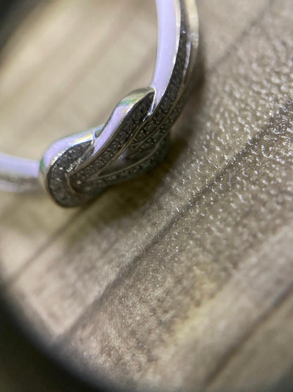 FLD-4B0885 twisted rope full diamond small bracelet customer version