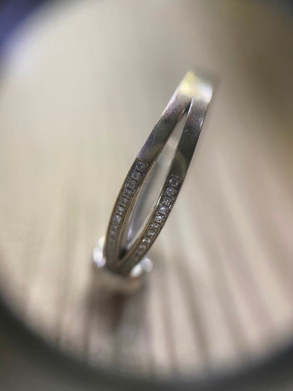 FLD-4B0885 twisted rope full diamond small bracelet customer version