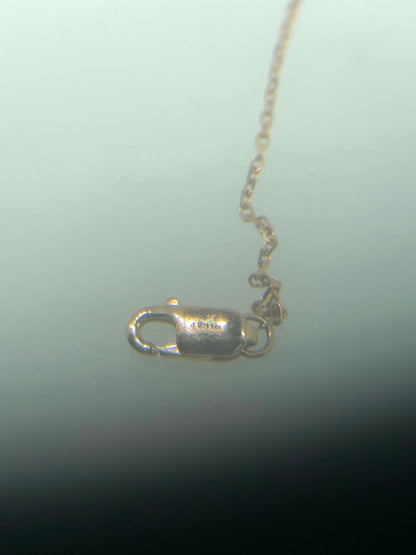 FLD-7B0191 Small diamond horseshoe chain pendant necklace