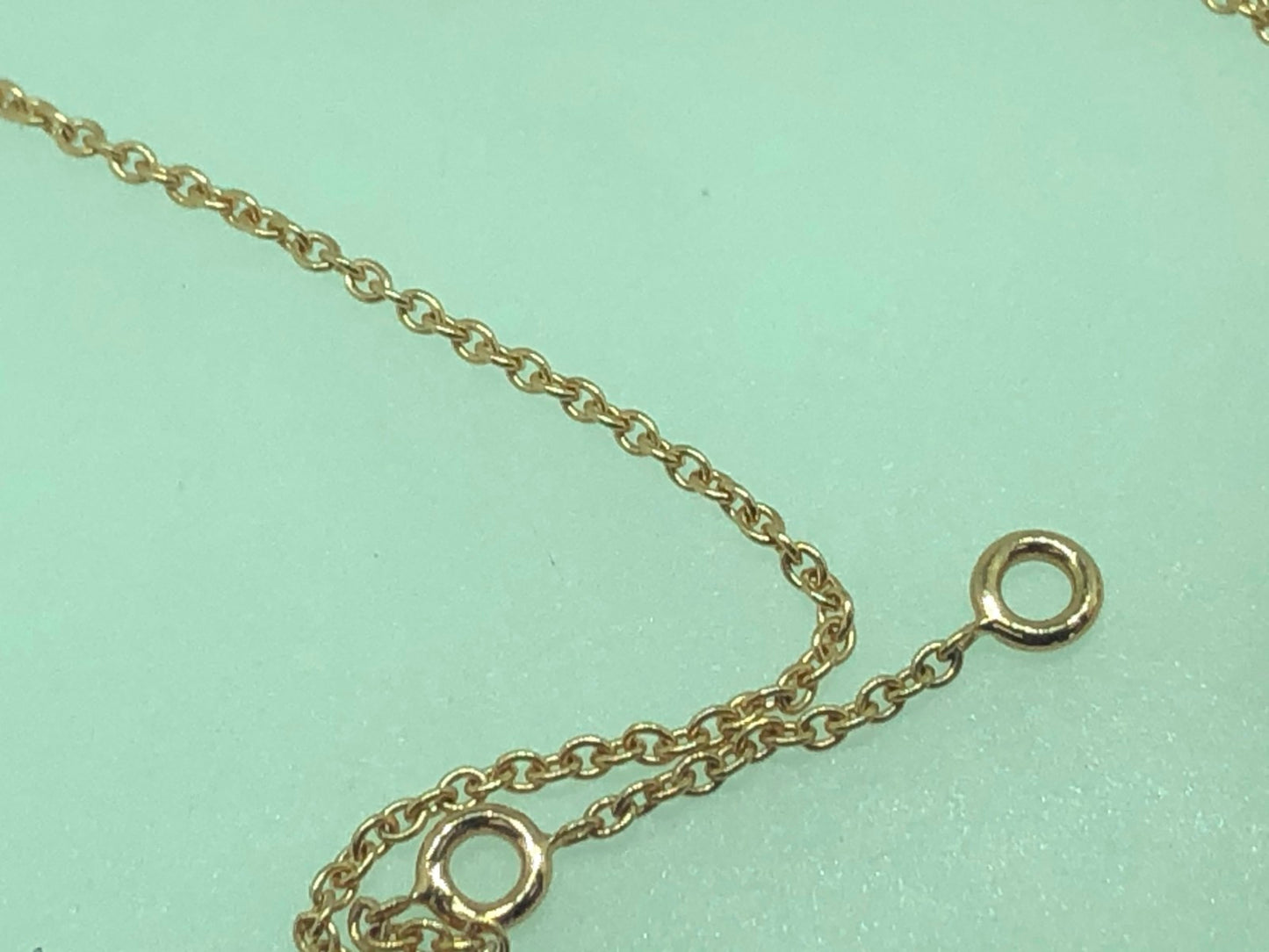 FLD-7B0191 Small diamond horseshoe chain pendant necklace