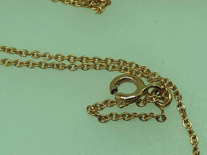 FLD-7B0191 Small diamond horseshoe chain pendant necklace