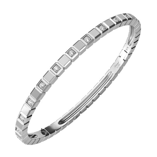 XB-858350-1004 plaid spacer diamond bracelet