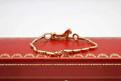 KDY-N6036700 sideways leopard bracelet (165mm)