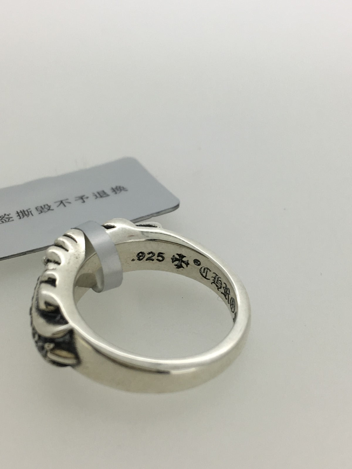 KLX-JZ69681081客版镶钻十字架茅花戒指45#