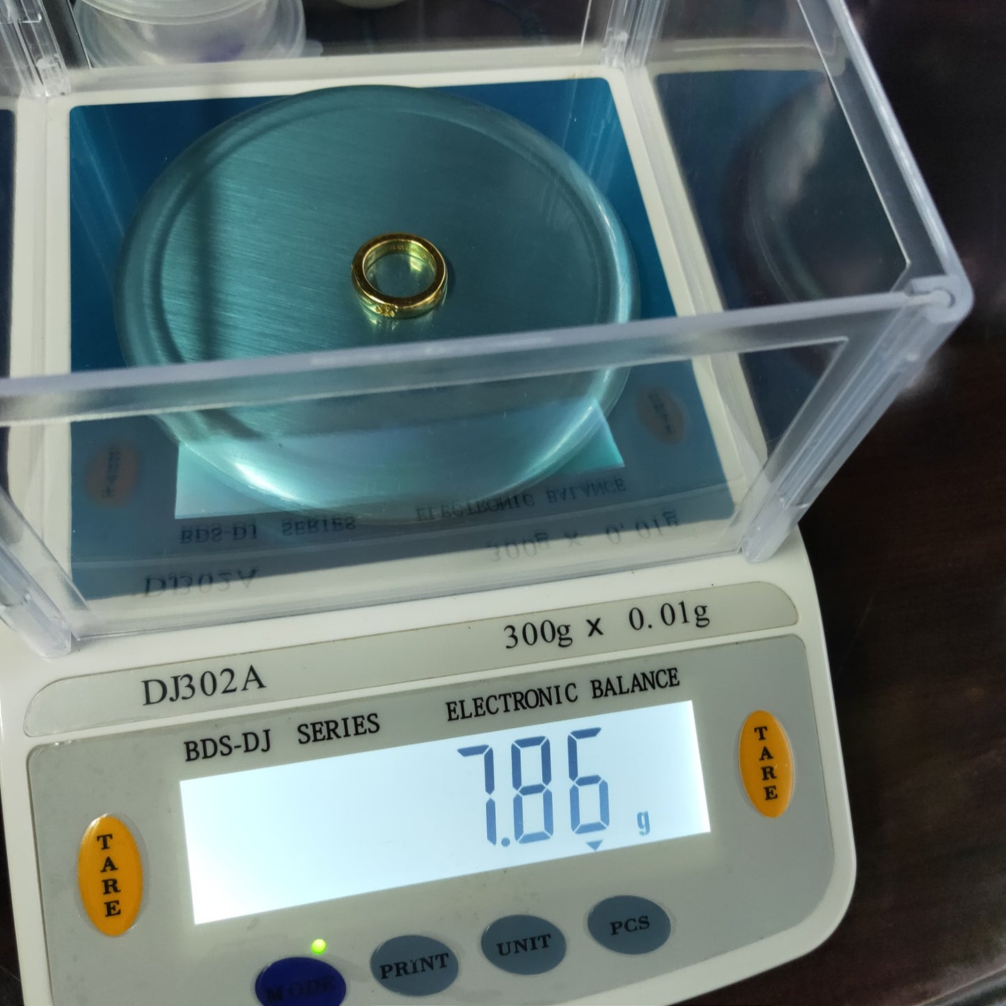 KLX-EQ65489十字架梵文字印光金波面条形戒指 客版