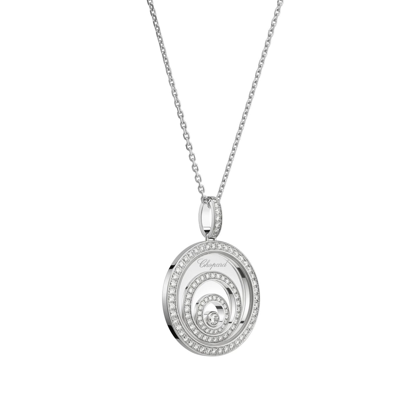 XB-798231-1001 three-circle glass ring middle ring pendant