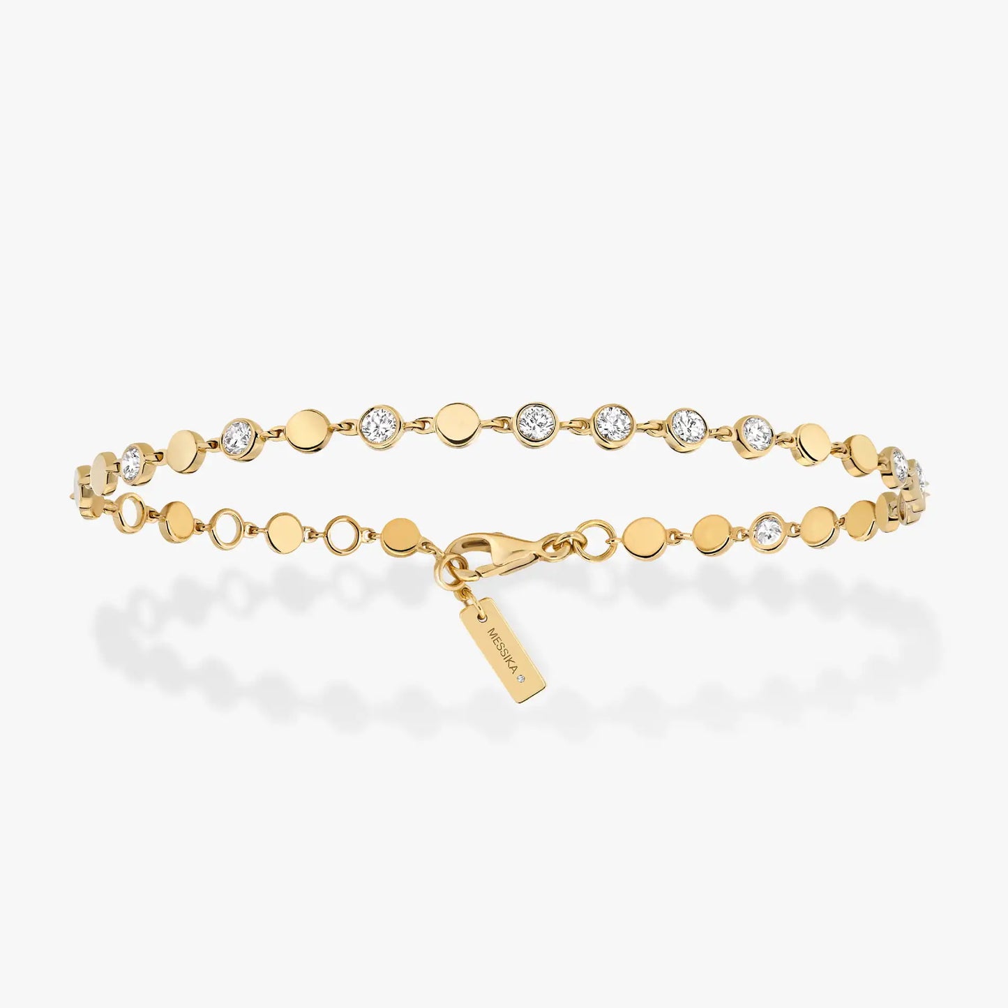 MSK-12350 small blister encrusted small round cake bracelet