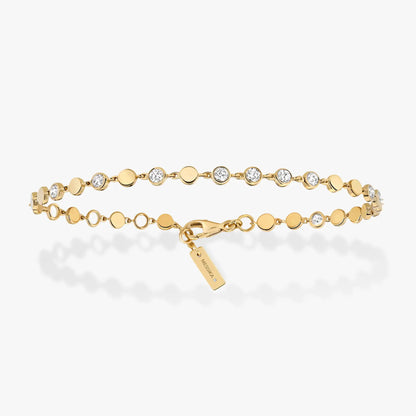 MSK-12350 small blister encrusted small round cake bracelet
