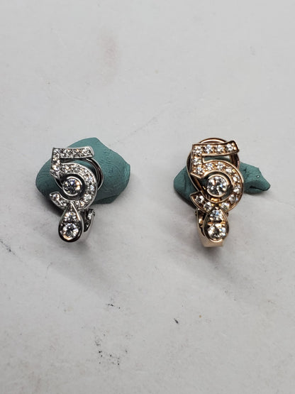 XNE-J12200 single earring 5-word ear clip (guest version)