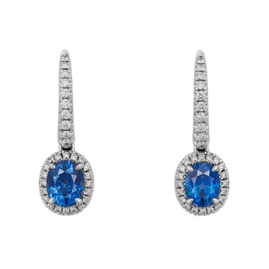 KDY-N8515210 surrounding stone main stone egg-shaped earrings