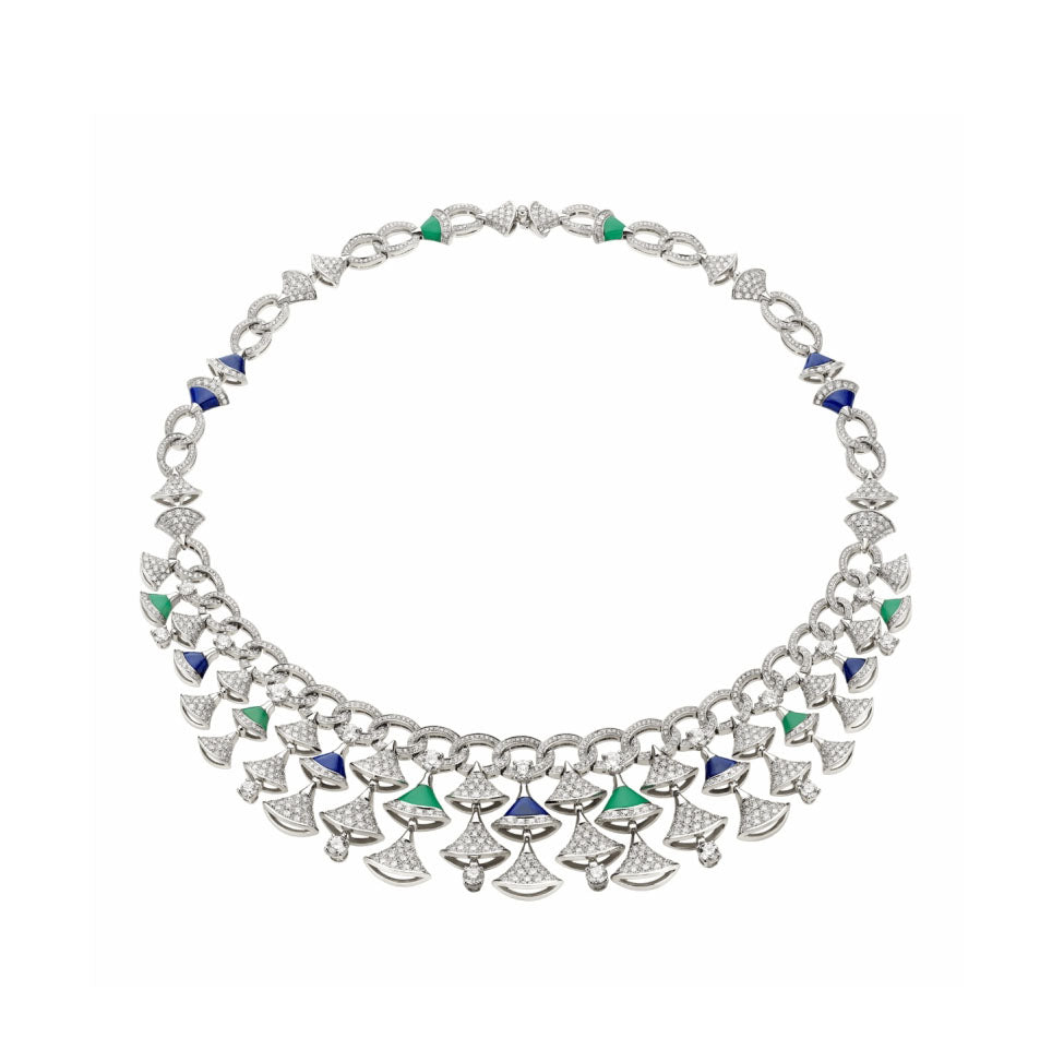 BGL-354095 fan-shaped skirt fan scarf necklace