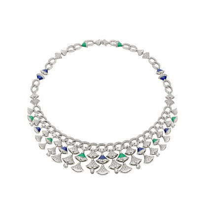 BGL-354095 fan-shaped skirt fan scarf necklace