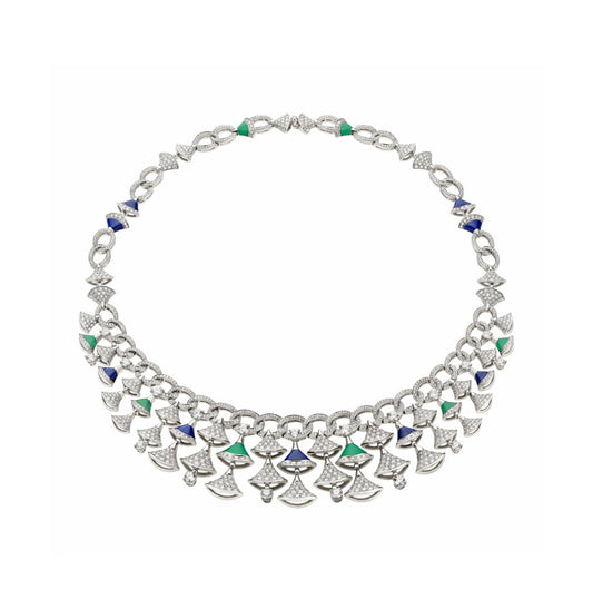 BGL-354095 fan-shaped skirt fan scarf necklace