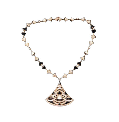 BGL-CL249591 single fan skirt fan large chain necklace