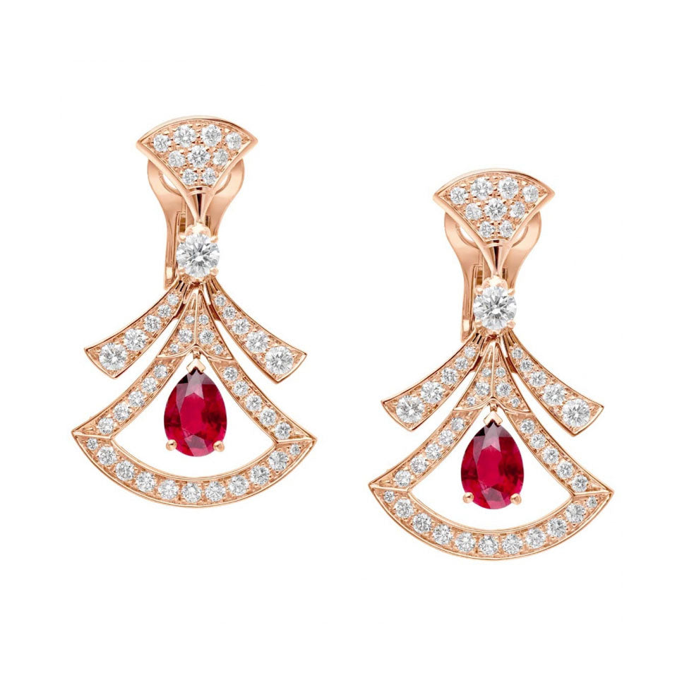 BGL-OR858677-356954 hollow fan-shaped colorful treasure ear clip fan skirt earrings
