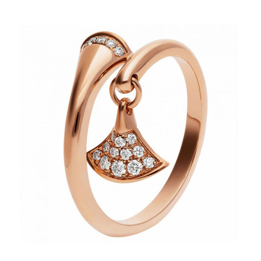 BGL-AN857373 Fan-shaped skirt, fan and horn style half-diamond double-headed ring (guest version)
