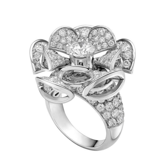 BGL-260005 fan-shaped windmill flower-shaped full diamond ring