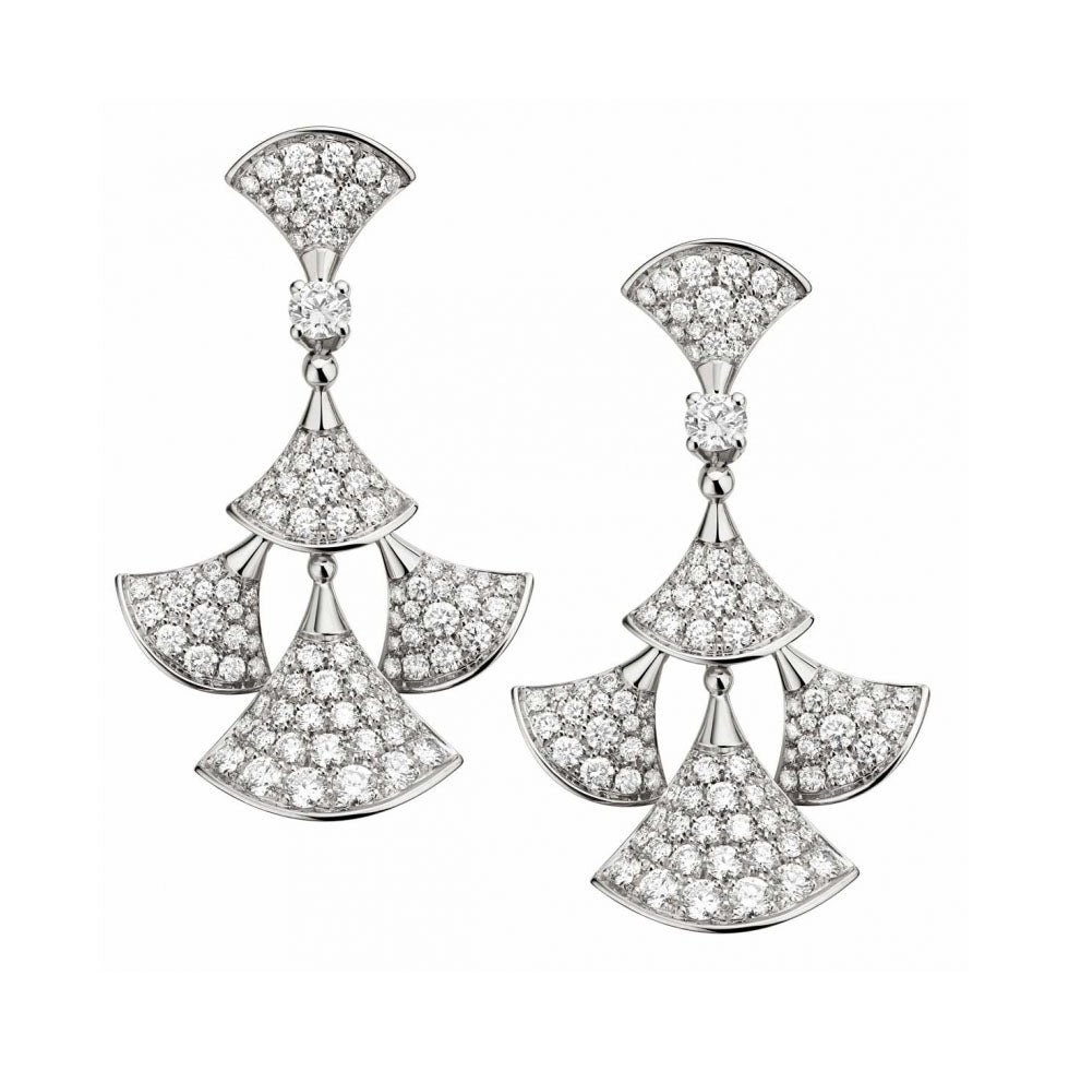 BGL-352809-OR857774 fan-shaped large set of full diamond fan skirt earrings