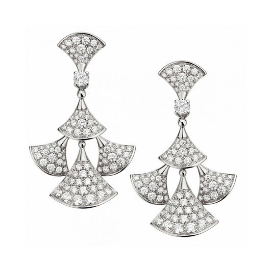 BGL-352809-OR857774 fan-shaped large set of full diamond fan skirt earrings