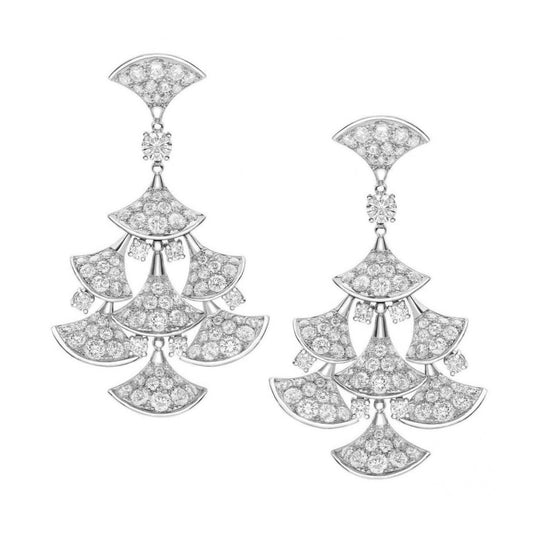 BGL-348365-OR856469 fan-shaped large set of full diamond fan skirt earrings
