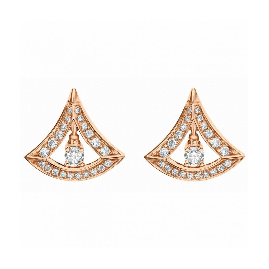 BGL-356450 hollow fan-shaped earrings fan skirt earrings