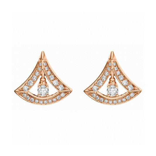 BGL-356450 hollow fan-shaped earrings fan skirt earrings
