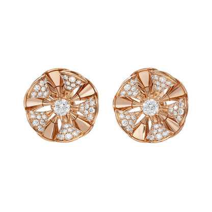BGL-350784 fan-shaped windmill ear clip fan skirt earrings
