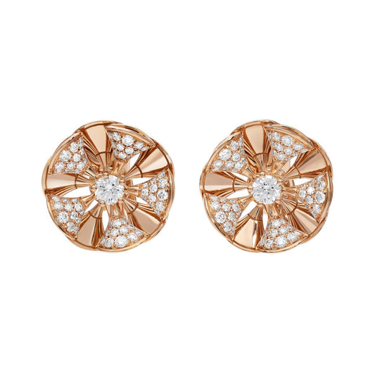 BGL-350784 fan-shaped windmill ear clip fan skirt earrings