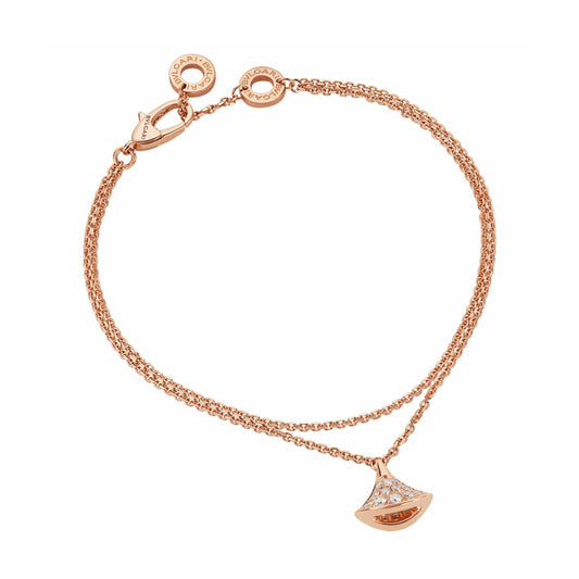 BGL-BR857363 guest version single fan skirt fan full diamond bracelet