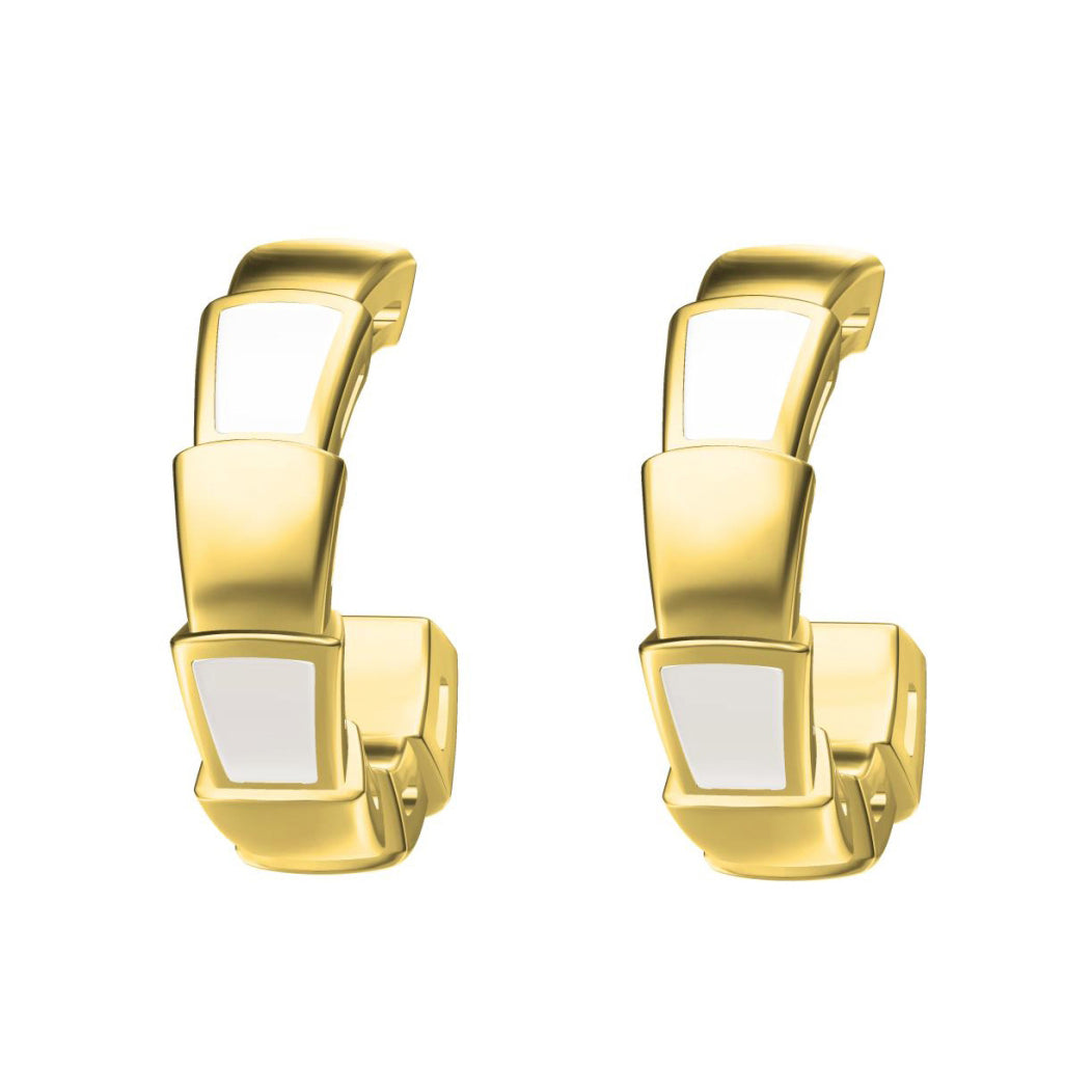 BGL-OR549713 spaced agate snake earrings
