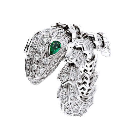 BGL-AN858323 Sashimi full diamond snake ring customer version