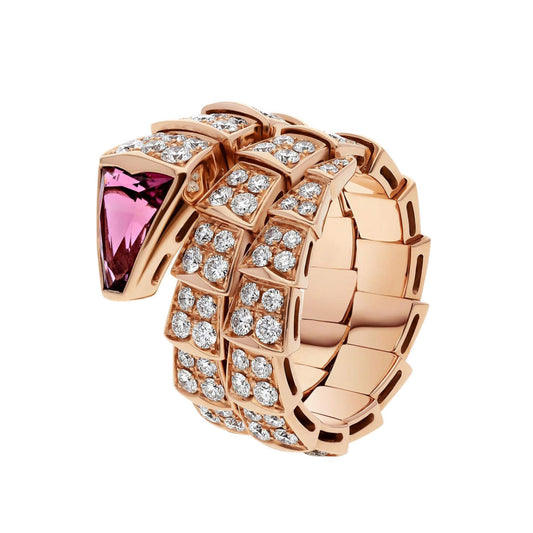 BGL-AN856156 snake full head colorful treasure two-ring ring customer version
