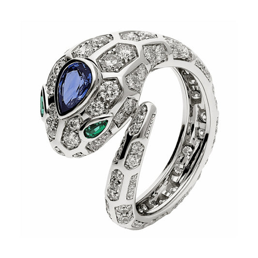 BGL-AN858337 Big-headed snake colorful treasure ring