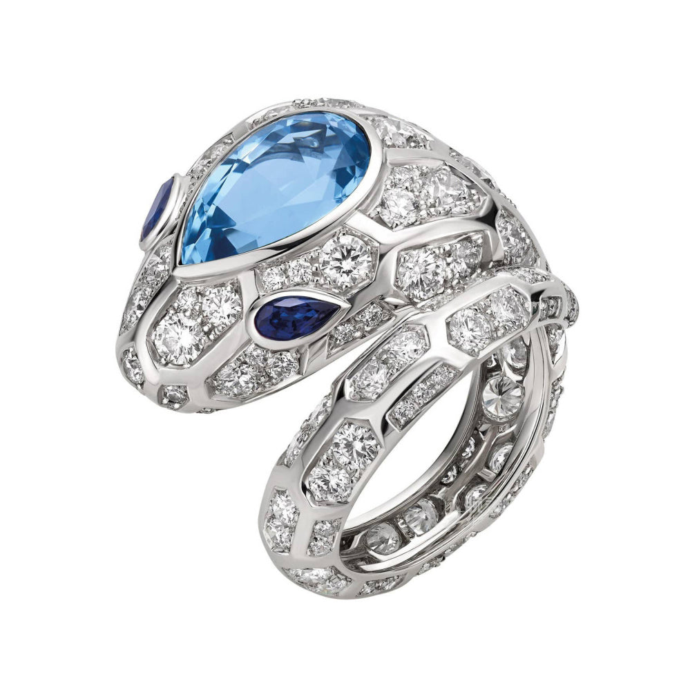 BGL-262613 Big-headed snake colorful treasure ring