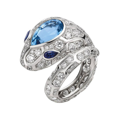 BGL-262613 Big-headed snake colorful treasure ring