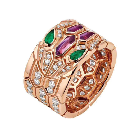 BGL-AN377594 Honeycomb Snake Ring