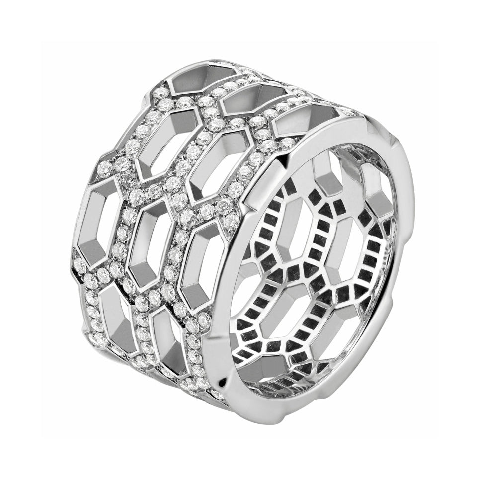 BGL-AN857726 snake honeycomb flat version hollow ring 18#