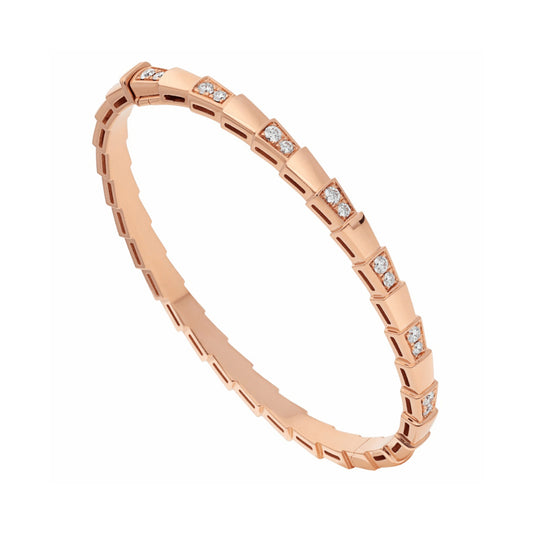 BGL-BR858319 straight half diamond snake body style bracelet