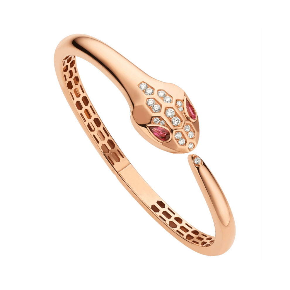 BGL-BR857813 guest version large flat-headed snake half diamond bracelet