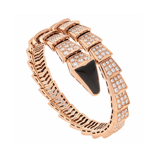 BGL-BR855196 snake full diamond agate ring bracelet