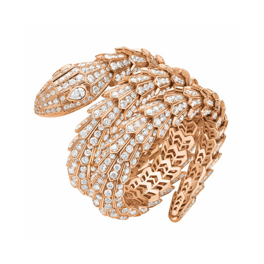 BGL-261024 snake sashimi curled arm full diamond bracelet