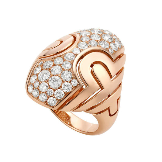 BGL-262002 Chinese character ring, stone inlaid