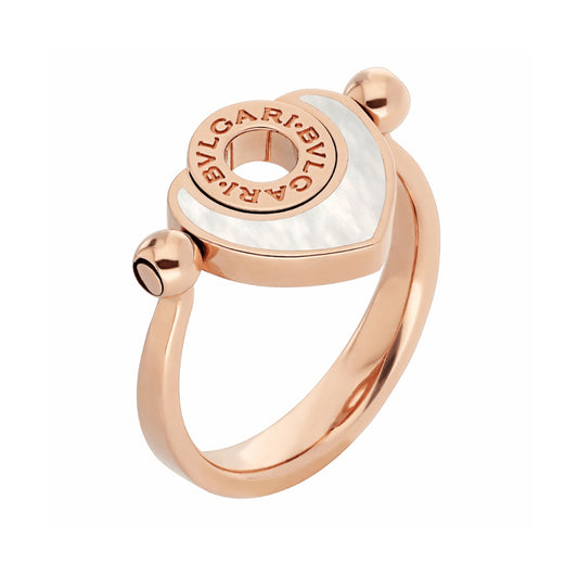 BGL-AN857851 heart white shell ring