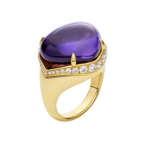 BGL-AN186544 purple gemstone ring