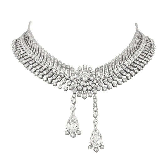 FKYB-JH006667 Water drop full diamond large necklace